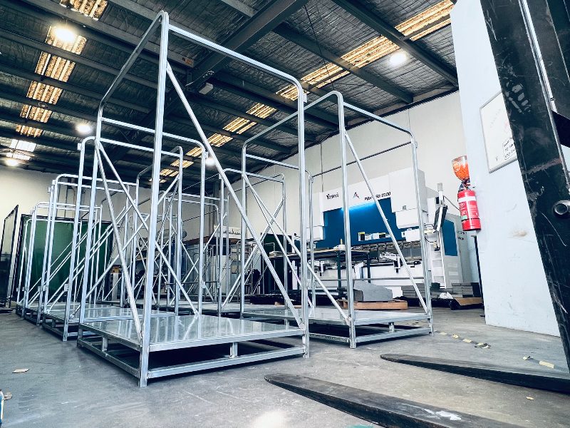Custom mild steel stillage fabrication Melbourne