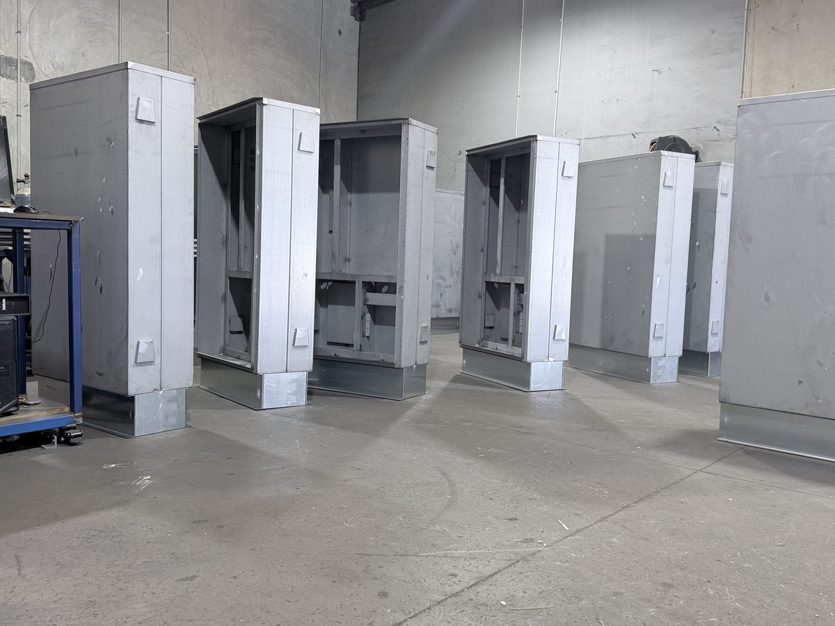Batch production of custom sheet metal enclosures and cabinets — Melbourne fabricator