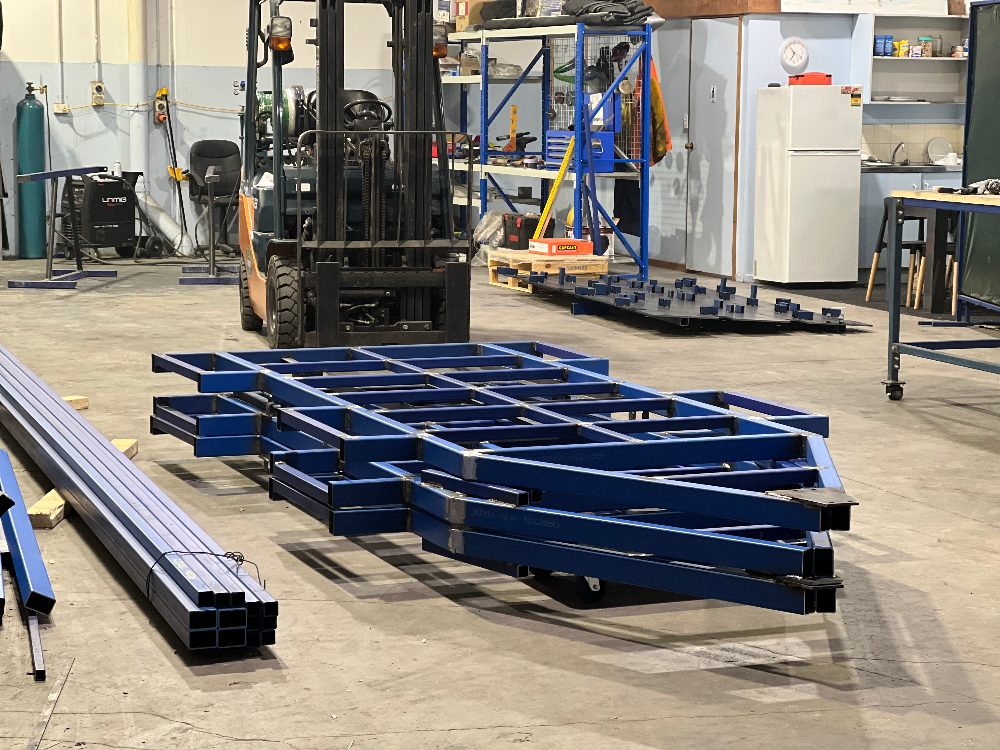 Trailer chassis steel fabrication Melbourne — Aston Precision